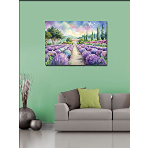 Kanvas Tablo Ağaçlar Ve Çiçekler 100x140 cm