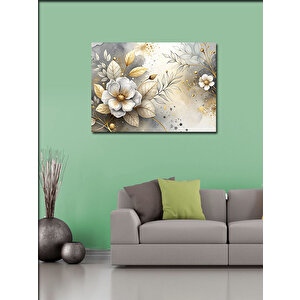 Kanvas Tablo Beyaz Çiçek 70x100 cm