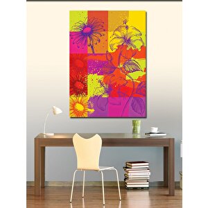 Kanvas Tablo Çiçekler Ve Desenler 100x140 cm