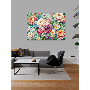 Kanvas Tablo Renkli Çiçekler 70x100 cm