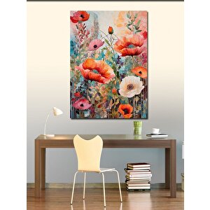 Kanvas Tablo Renkli Çiçekler 70x100 cm