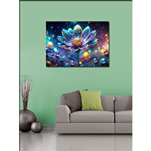 Kanvas Tablo Parıldayan Çiçek 70x100 cm