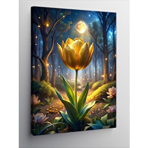 Kanvas Tablo Ormanı Aydınlatan Çiçek 70x100 cm