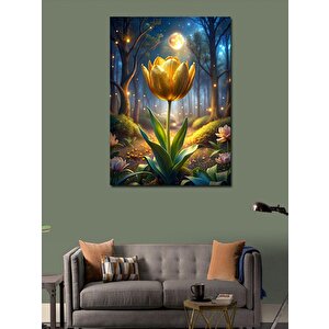 Kanvas Tablo Ormanı Aydınlatan Çiçek 70x100 cm