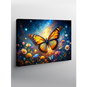 Kanvas Tablo Turuncu Kelebek 70x100 cm