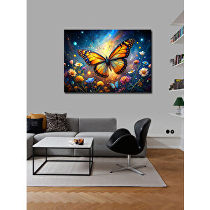 Kanvas Tablo Turuncu Kelebek 70x100 cm