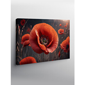 Kanvas Tablo Gelincik Çiçekleri 100x140 cm