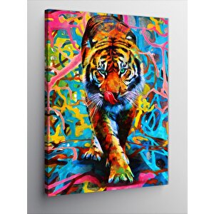 Kanvas Tablo Asil Kaplan 70x100 cm