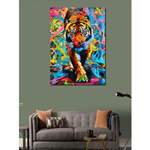 Kanvas Tablo Asil Kaplan 70x100 cm