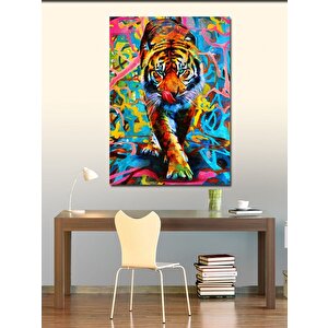 Kanvas Tablo Asil Kaplan 70x100 cm