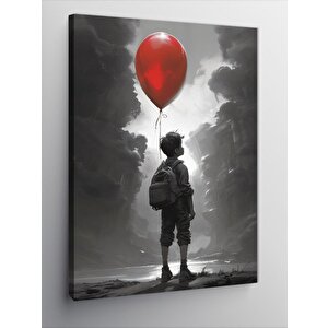 Kanvas Tablo Balonlu Çocuk