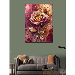 Kanvas Tablo Kırmızı Gül 100x140 cm