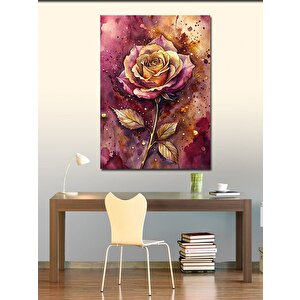 Kanvas Tablo Kırmızı Gül 100x140 cm