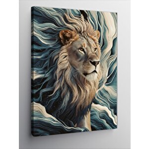Kanvas Tablo Asil Aslan 100x140 cm
