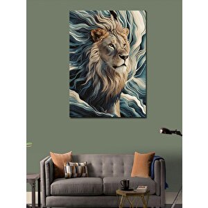 Kanvas Tablo Asil Aslan 100x140 cm