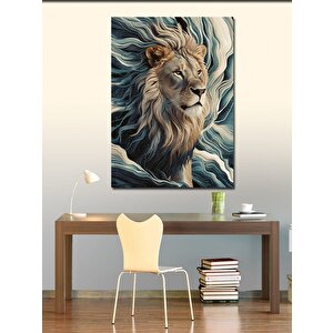 Kanvas Tablo Asil Aslan 100x140 cm