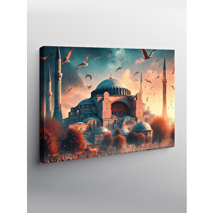 Kanvas Tablo Cami Manzarası 100x140 cm