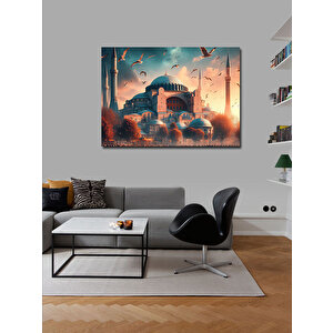 Kanvas Tablo Cami Manzarası 100x140 cm