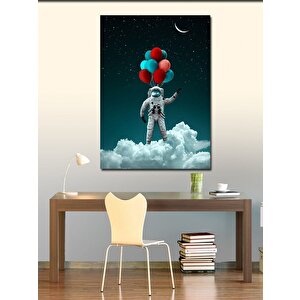 Kanvas Tablo Balonlar Ve Astronot
