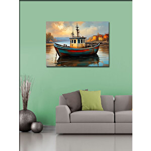 Kanvas Tablo Balıkçı Teknesi 70x100 cm