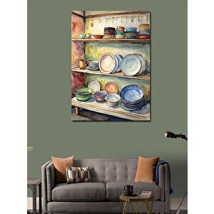 Kanvas Tablo Köy Evi Mutfağı 70x100 cm