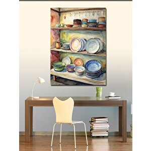 Kanvas Tablo Köy Evi Mutfağı 70x100 cm