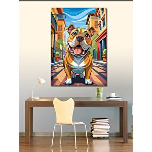 Kanvas Tablo Sevimli Köpek 70x100 cm