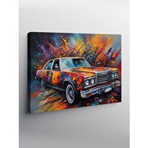 Kanvas Tablo Retro Klasik Araba 70x100 cm