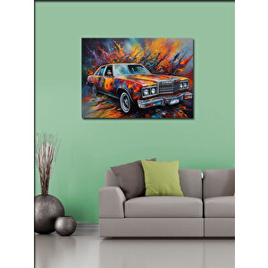 Kanvas Tablo Retro Klasik Araba 70x100 cm