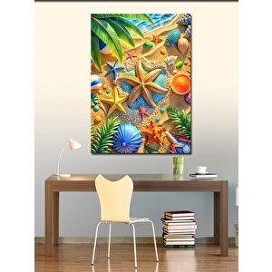 Kanvas Tablo Deniz Yıldızları 70x100 cm