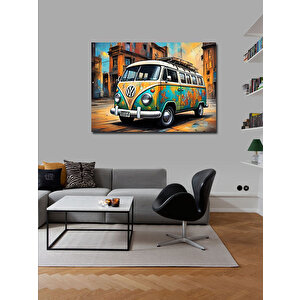 Kanvas Tablo Retro Minibüs