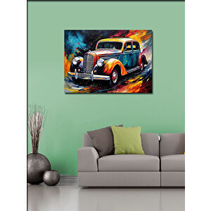 Kanvas Tablo Retro Araba 70x100 cm