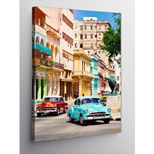 Kanvas Tablo Retro Şehir