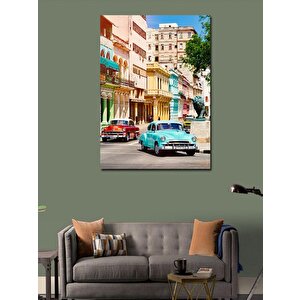 Kanvas Tablo Retro Şehir
