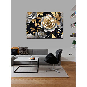 Kanvas Tablo Beyaz Gül 100x140 cm