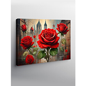 Kanvas Tablo Kırmızı Güller 100x140 cm