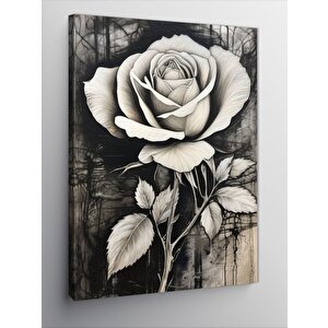 Kanvas Tablo Beyaz Gül 70x100 cm