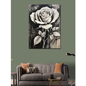 Kanvas Tablo Beyaz Gül 70x100 cm
