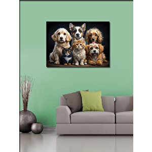 Kanvas Tablo Sevimli Yavru Köpekler 70x100 cm