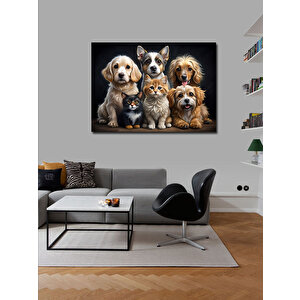 Kanvas Tablo Sevimli Yavru Köpekler 70x100 cm