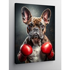 Kanvas Tablo Boksör Köpek 100x140 cm