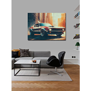 Kanvas Tablo Kırmızı Retro Spor Araba 70x100 cm