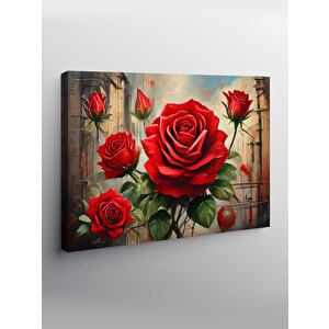 Kanvas Tablo Kırmızı Güller 70x100 cm