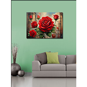 Kanvas Tablo Kırmızı Güller 70x100 cm