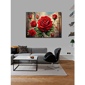 Kanvas Tablo Kırmızı Güller 70x100 cm