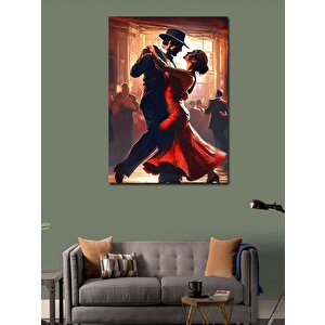 Kanvas Tablo Retro Dans Eden Çift 70x100 cm