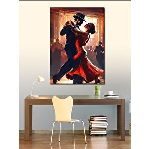 Kanvas Tablo Retro Dans Eden Çift 70x100 cm