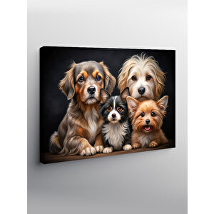 Kanvas Tablo Sevimli Yavru Köpekler 70x100 cm