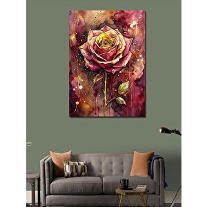 Kanvas Tablo Kırmızı Gül 100x140 cm