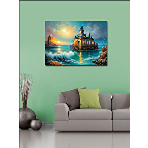 Kanvas Tablo Deniz Evi Manzarası 70x100 cm